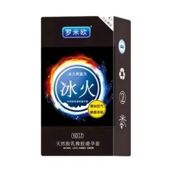 Ice & Fire Dual Sensation Natural Latex Condom (10 PCS)