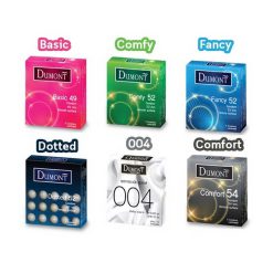 Dumont Condom Series – Basic, Comfy, Fancy, Dotted, 004, Comfort (3 pcs)