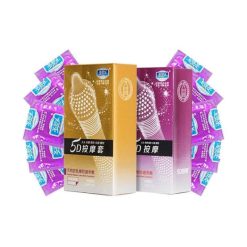 Kondom 5D Massage Texture Series – Gold & Purple Edition