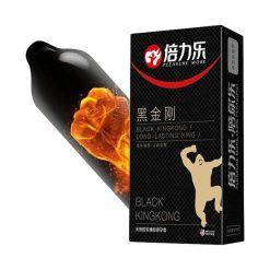 Pleasure More Black Kingkong Long-Lasting Condom